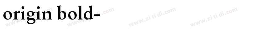 origin bold字体转换